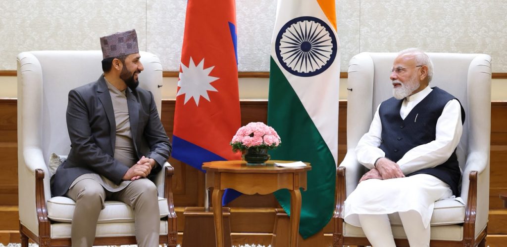 भारतीय प्रधानमन्त्री मोदीसँग रवि लामिछानेको भेट, द्विपक्षीय हितका विषयमा छलफल