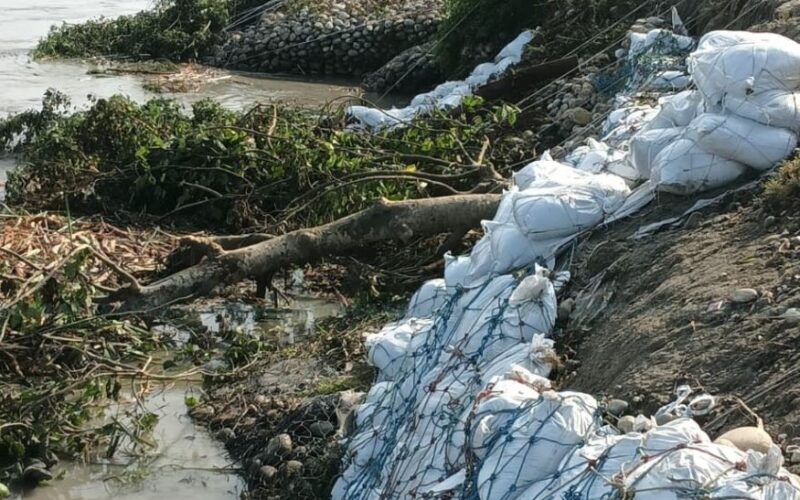 नारायणी नियन्त्रणका लागि बनिरहेको तटबन्धमा सीमा विवादको असर