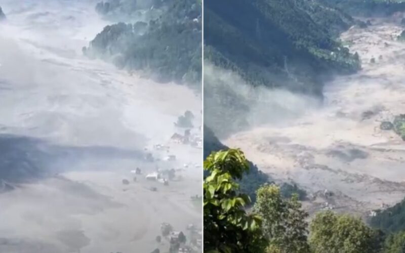 तिब्बततर्फबाट आएको बाढीले टिमुरे बजारमा क्षति